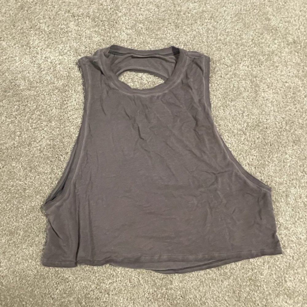 Lululemon All Yours Cut Out Back Cropped Tee - Size 6 or 8